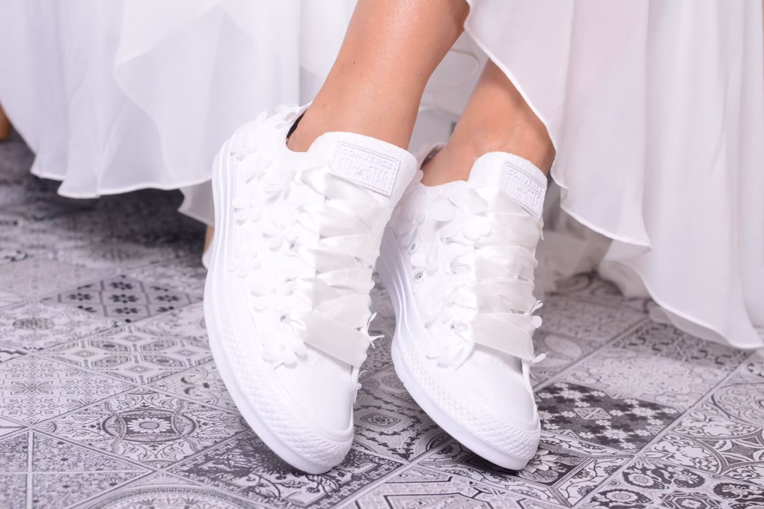 converse sneakers pour mariée
