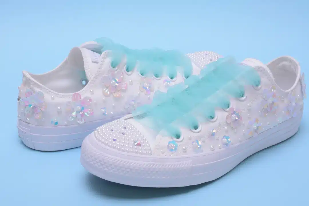 bling converse pour la mariée