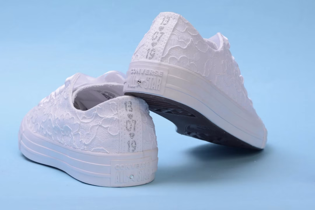 baskets en dentelle pour mariée