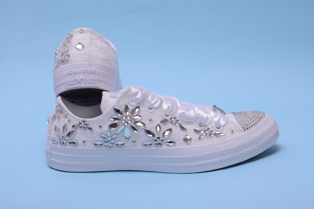 Converse bling mariage