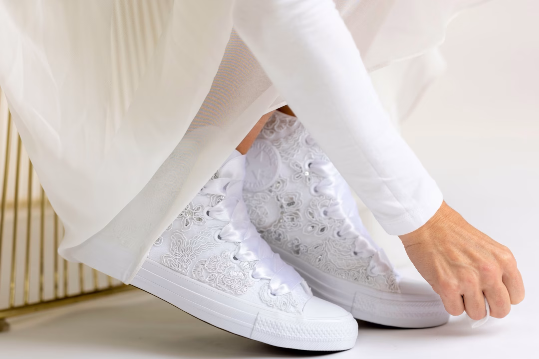 Baskets de mariée pour le mariage, baskets personnalisées – Lovin Bridal