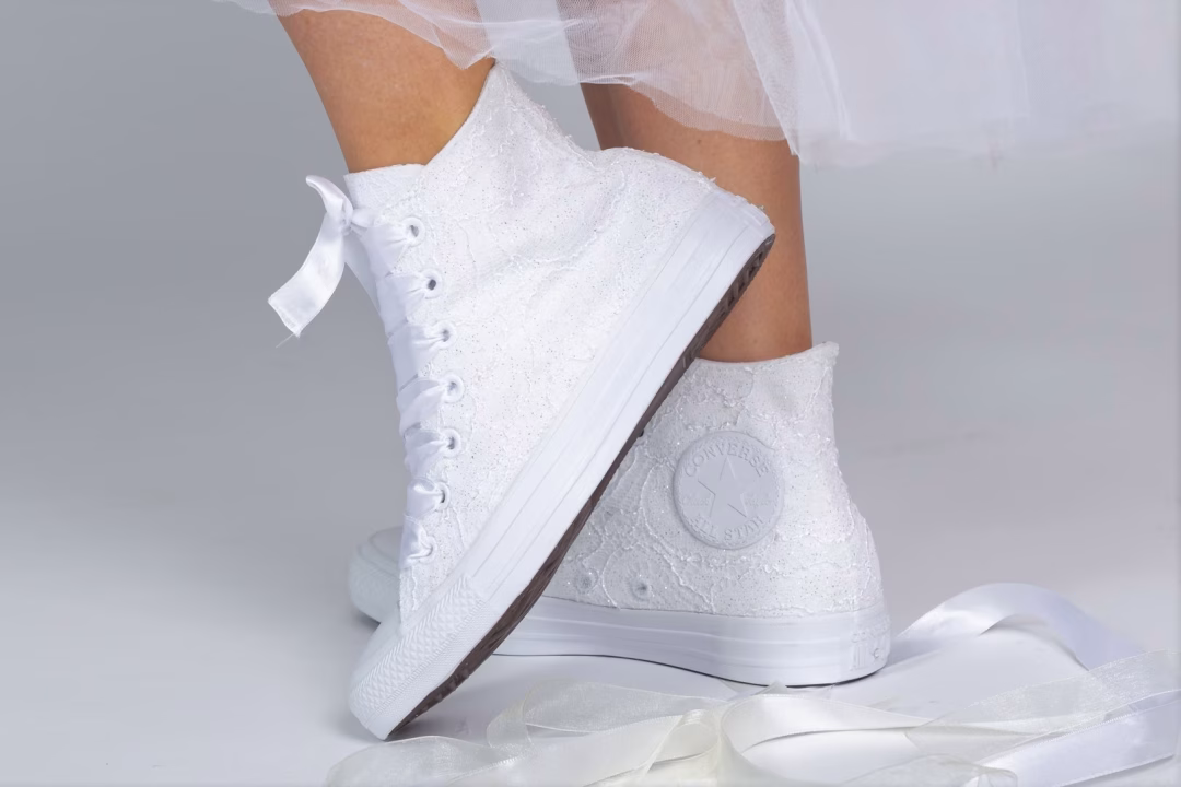 Elegant wedding footwear with All Star attitude