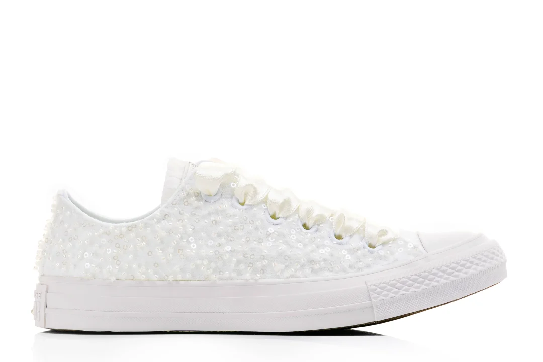 Mocassins de mariage en dentelle, chaussures de mariée minimalistes, ivoire – Lovin Bridal