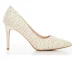 Talons de mariée avec talon stiletto de 9 cm, pompes de mariage ornées à la main – Lovin Bridal Alice